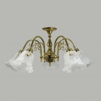 Lighting Inspiration-Victoriana  5/LT Flush Brass ( CTC Light )
